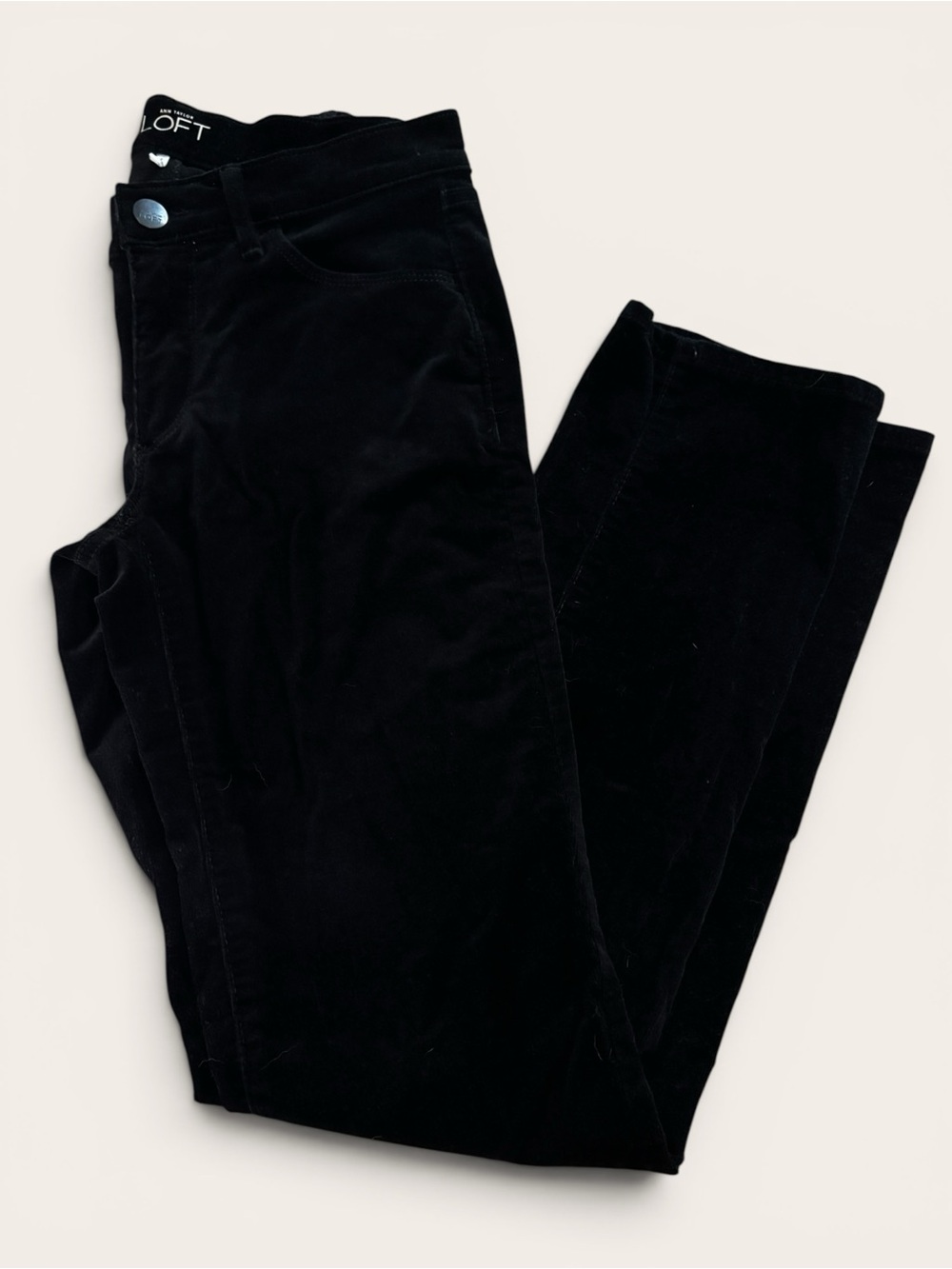 LOFT Women’s Black Skinny Corduroy Pants